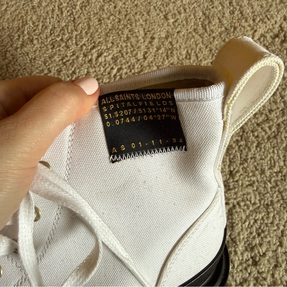 NWOB Allsaints Myla Combat Boots Size 38 - Picture 2 of 6